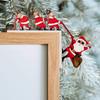 Wooden Door Frame Ornament Christmas Door Corner Frame Decoration Santa Claus Door Sign Decor For Xmas Home Party Props