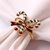 1PCS Christmas Tree Napkin Ring Festiva Table Napkin Buckle Diamond Deer Crafts Holder Handmade Party Dinner Supplies Decorative