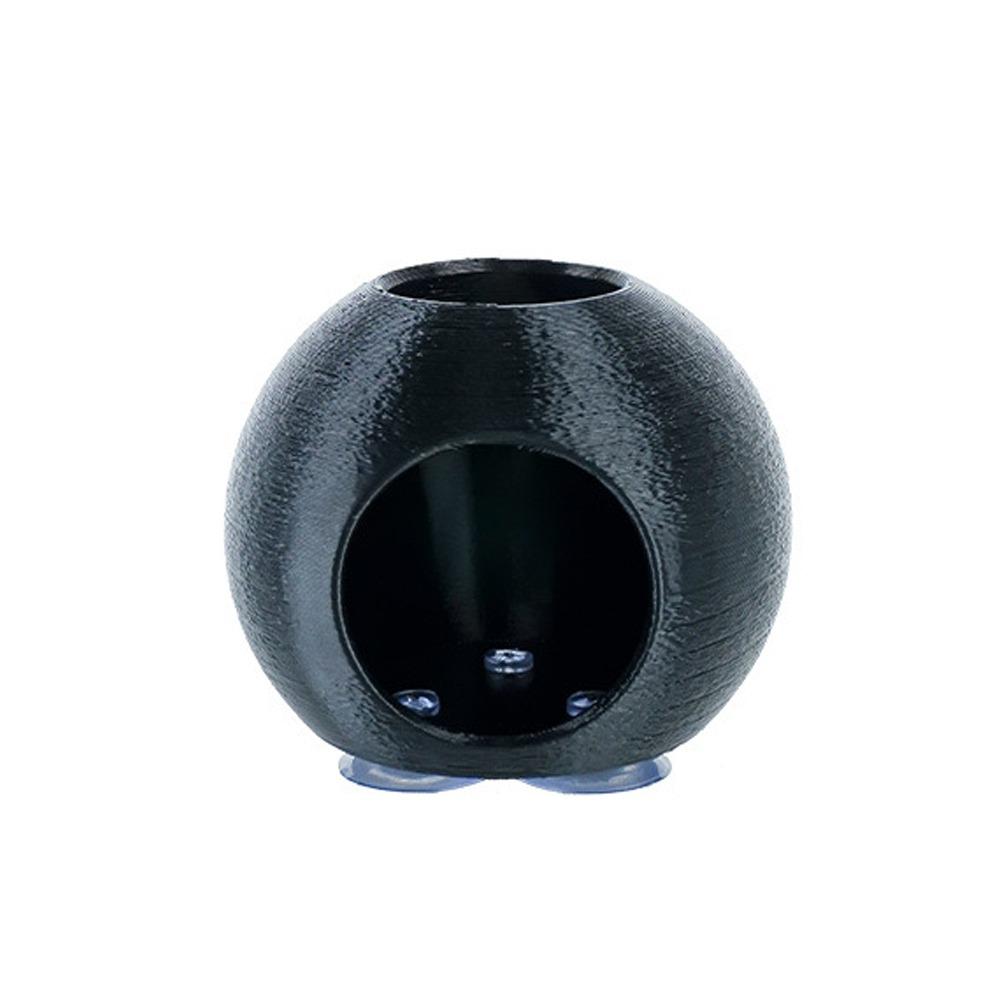 3D Printed Aquarium Fish Shelter Spherical Shrimp Breeding Hideout  Fish Shrimp Reptiles 7cm/2.76in чёрный