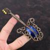 Sodalite Pendant Copper Wire Wrapped Pendant Gemstone Pendant Handmade Jewelry Guitar Design Pendant Gift For Mom Very Pretty Copper Jewelry