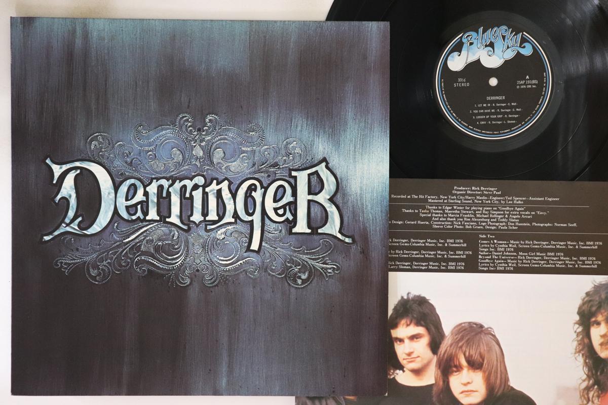 

LP Пластинка DERRINGER - Derringer 25AP191 BLUE SKY 1976 Япония Рок