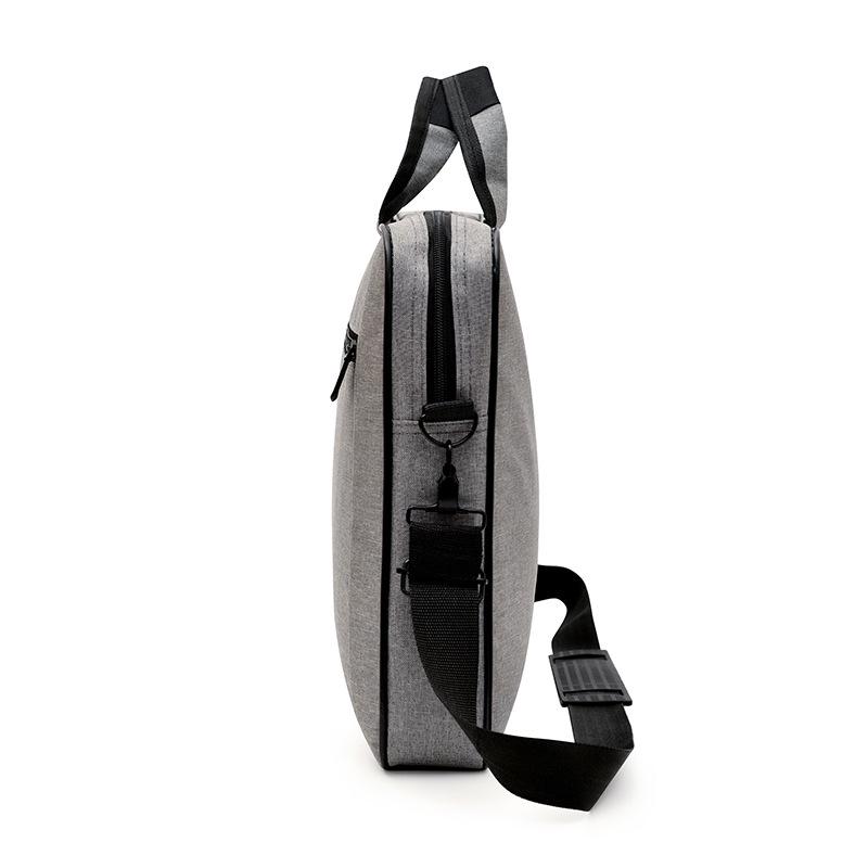 Men's Large Capacity Crossbody Business Briefcase with Shoulder Strap for 15.6" Laptops, Customizable Logo