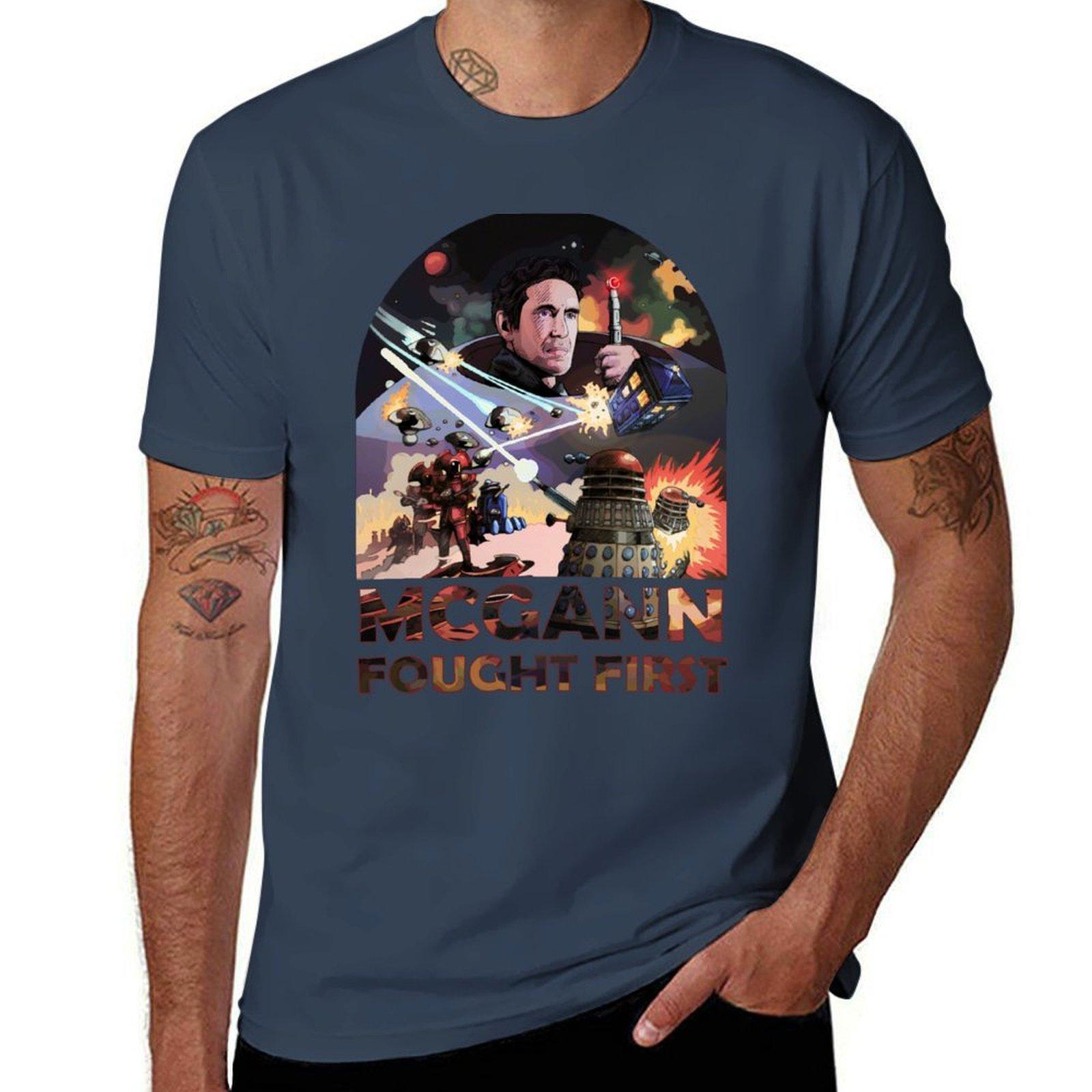 Mcgann Fought First TShirt Street Fashion Casual Tee Shirt S