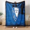 Bochum Crest Flannel Blanket, Soft Polyester, Modern Design, All-Season for Camping, Travel, Gifts for holidays or birthdays