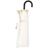 Folding Parasol with Star Pattern Scallop Full UV Suitable for Sun and Model [2022] Wpc. Women's Pattern, Mini, Off-White, 50cm, Blackout, 100%