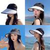 Summer Wide Brim Sun Hat For Women Folded Design Uv Protection Lightweight Polyester Fashion