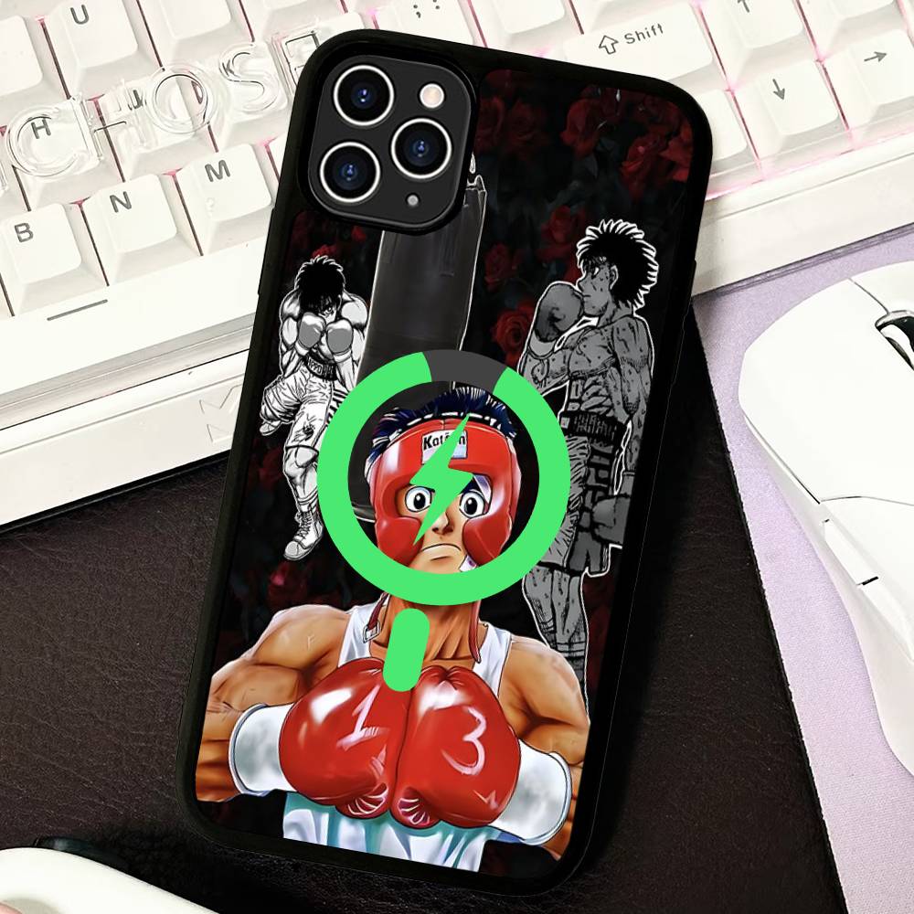 Anime H-Hajime N-No I-Ippo For Magsafe Magnetic Phone Case For IPhone 17 16 15 14 13 12 11 Plus Pro Max PC+TPU Cover