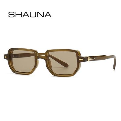 Ins Popular Fashion Rectangle Sunglasses Women Shades UV400 Retro Gradient Men Square Trending Rivets Sun Glasses