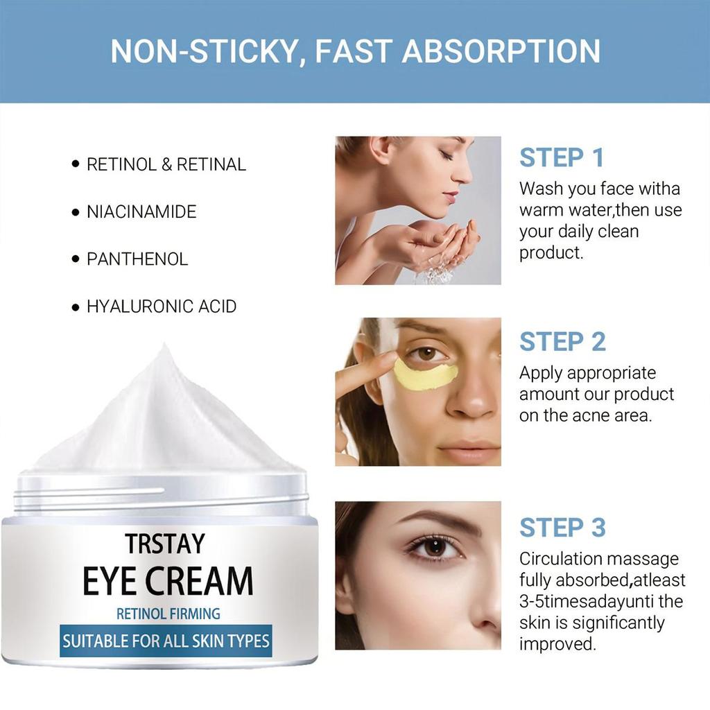 Moisturizing Eye Cream To Reduce Swelling, Mild and Non-irritating, Anti-skin Puffiness, Moisturizing, Anti-aging, Nourishing Skin