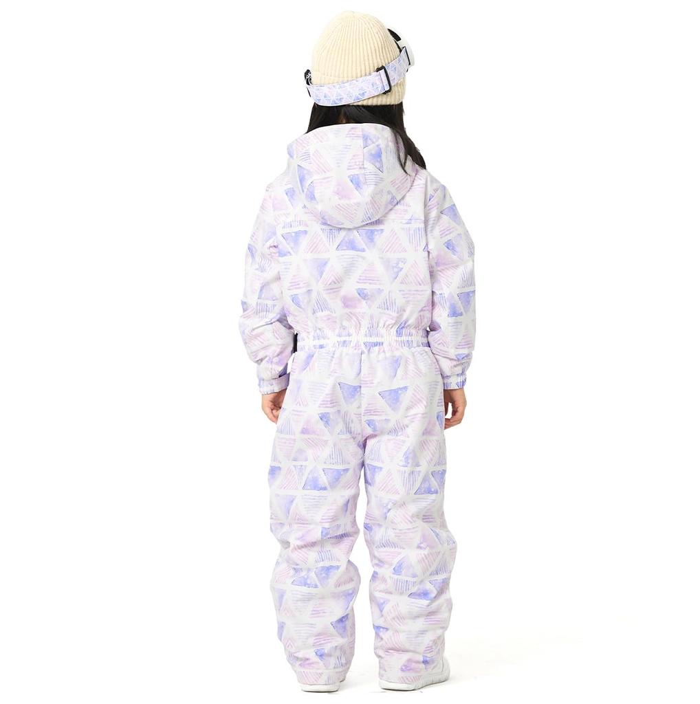 Acrais Adjustable Size No Hip Snowboard/Ski Wear, Kids/Baby Jumpsuit, One-Piece, Size, 110, C03, Zipper, al-op2310