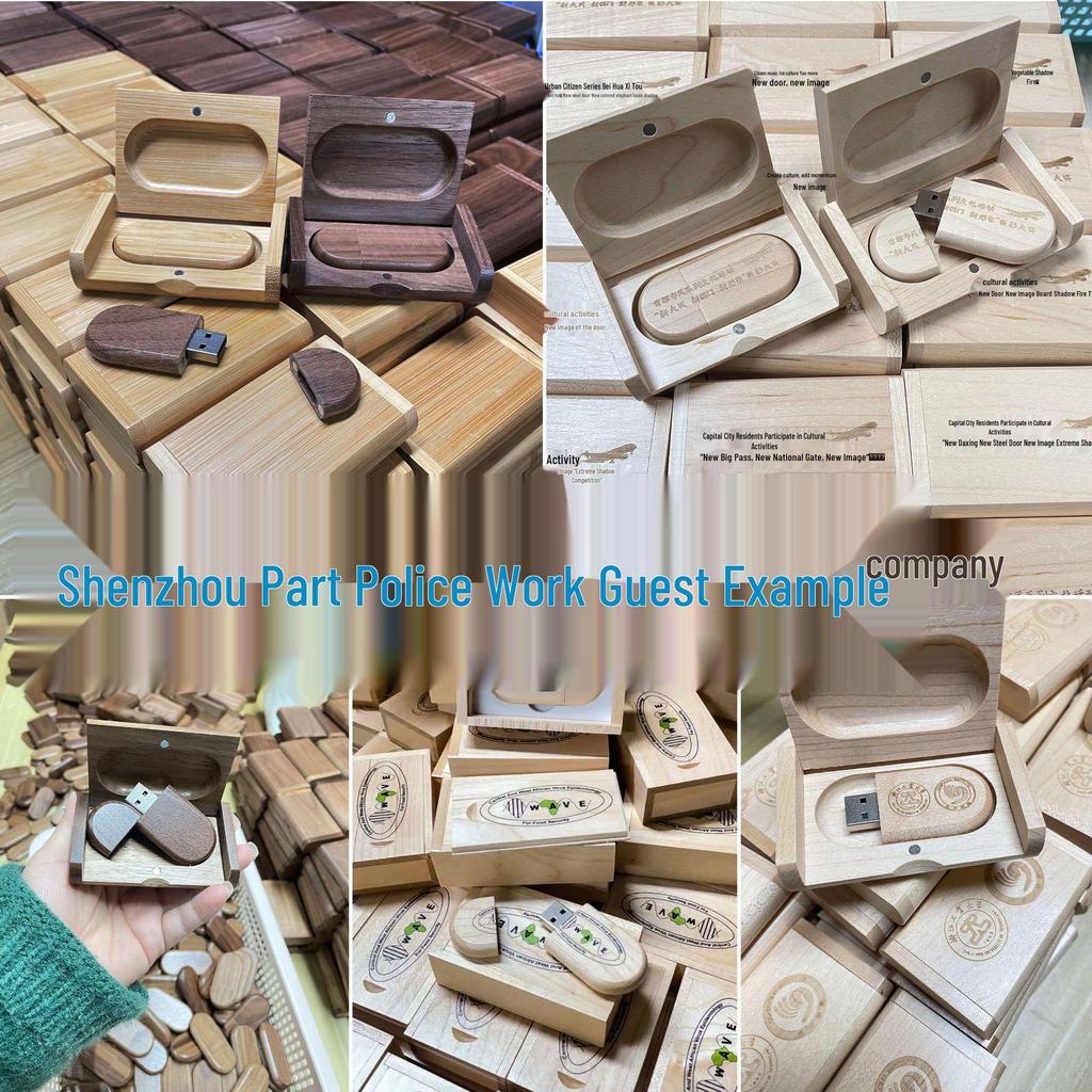Bamboo USB Drive Set: Custom Laser Engraved with Logo or School Emblem - Perfect for Weddings and Photography Gifts