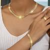 3PCS Hip Hop Style Women's Jewelry Set - Necklace, Bracelet, and Ring Combination, Suitable for Spring/Summer Casual Wear and Gifts