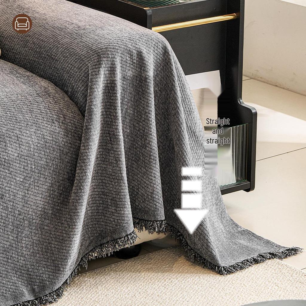Cross-Border All-Season Chenille Sofa Cover Towel - Universal Fit Cushion Full Cover