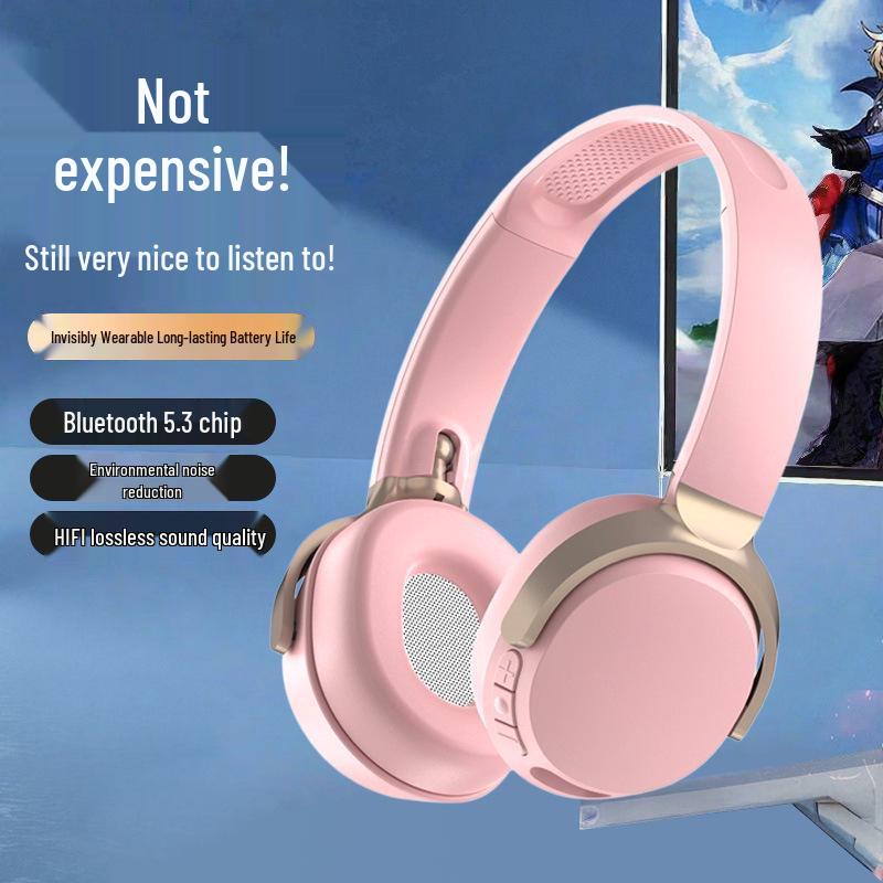 C1000 Wireless Bluetooth Headphones with Large Earcups, Smart Noise Cancellation, Super Long Battery Life, and Stereo Sound.