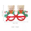 Cartoon Christmas Glasses - Festive Dress-Up Props for Kids & Adults