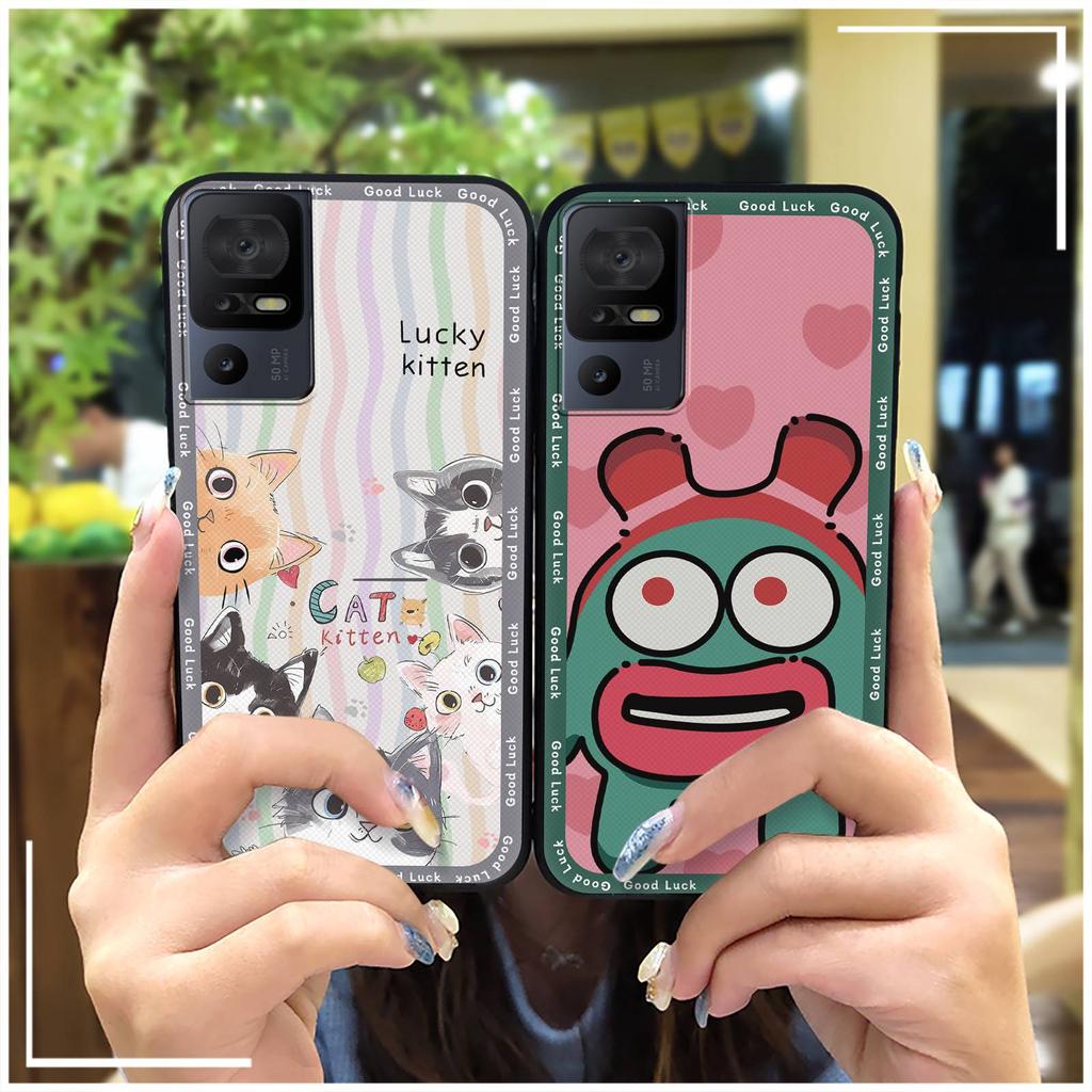 Silicone Full Wrap Phone Case For TCL 40SE/T610K Soft Case Anti-dust Anti-knock Shockproof Back Cover Cute Waterproof