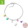 Mini 925 Silver Silicone Bracelet Positioning Beads Pendant Diy With Fun Bracelet Accessories