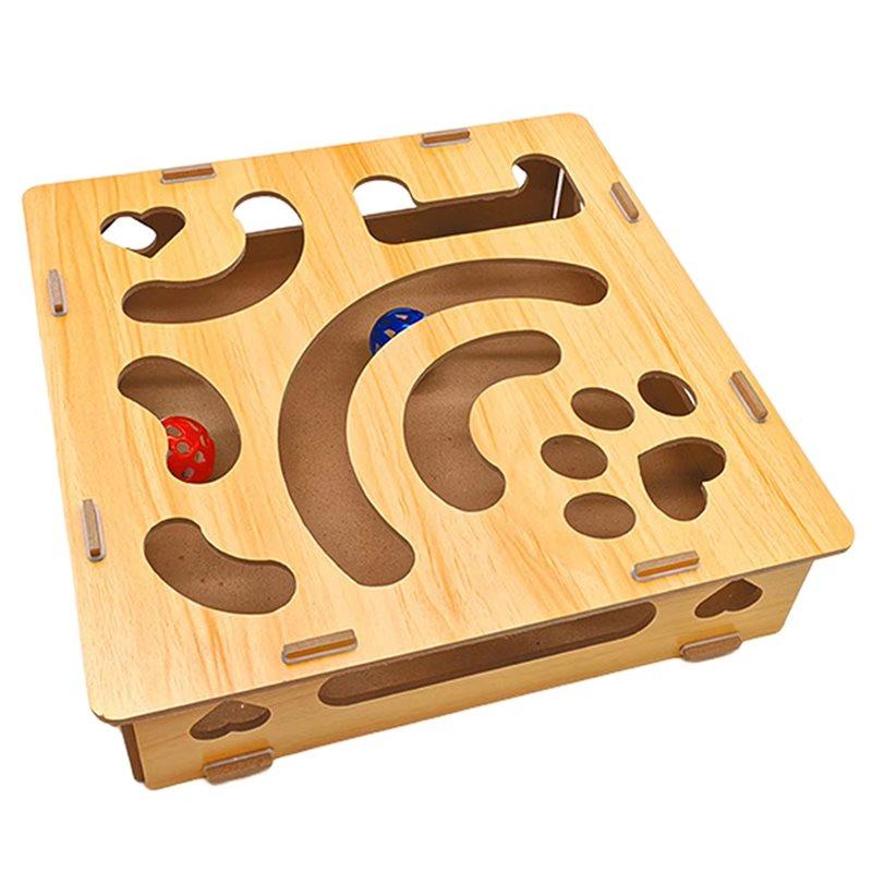 Good-Cat Maze Box With Bell And Ball, A Self-Entertaining And Entertaining , Cat Digging Holes