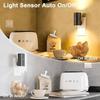 Plug-in LED Night Light Dimmable 3 Color Modes Auto On/Off Light Sensor Ultra Slim Nightlight for Bedroom Hallway Bathroom