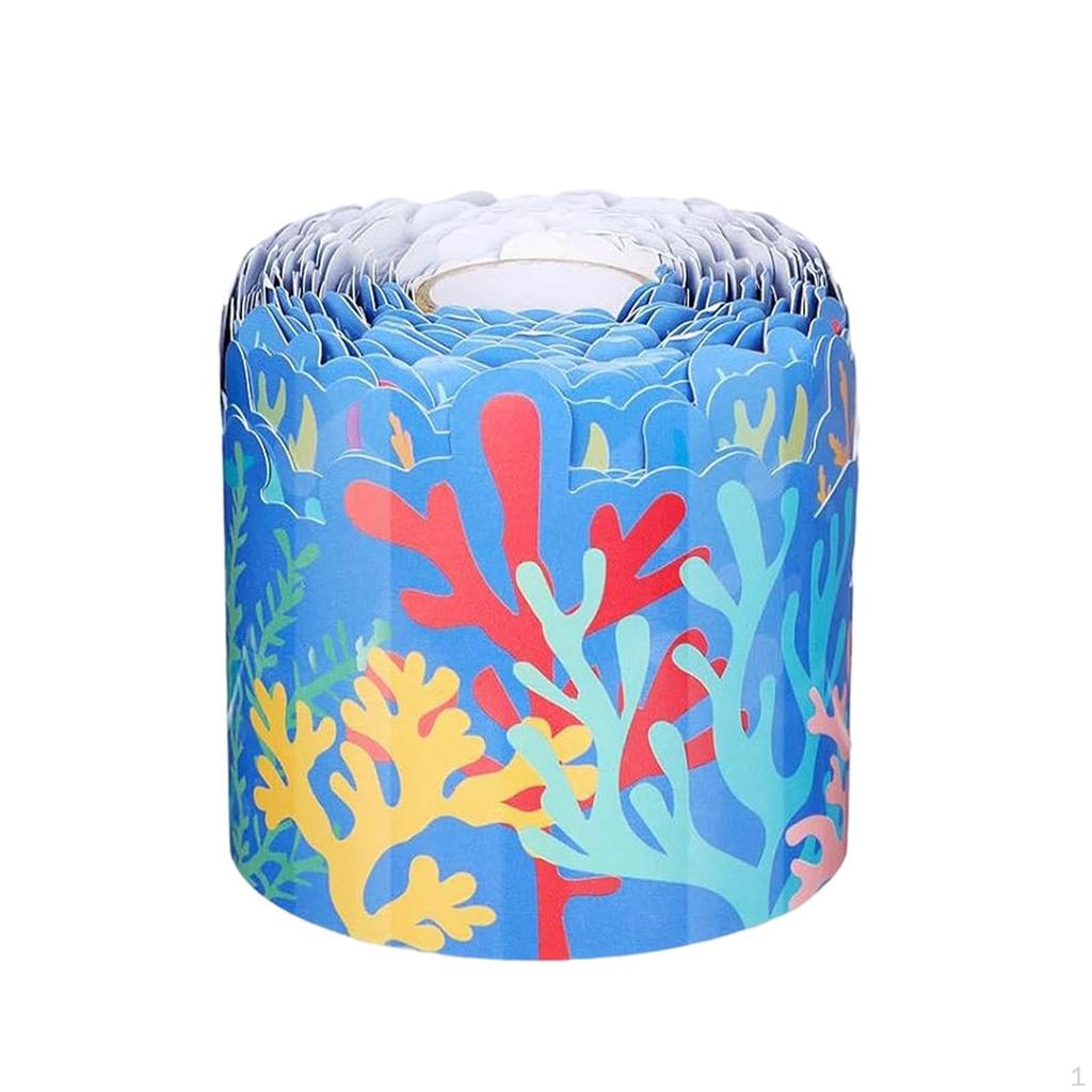 3-inch Wide Border for Bulletin Boards, Suitable Library, Home, Party, Living Room, Classroom,