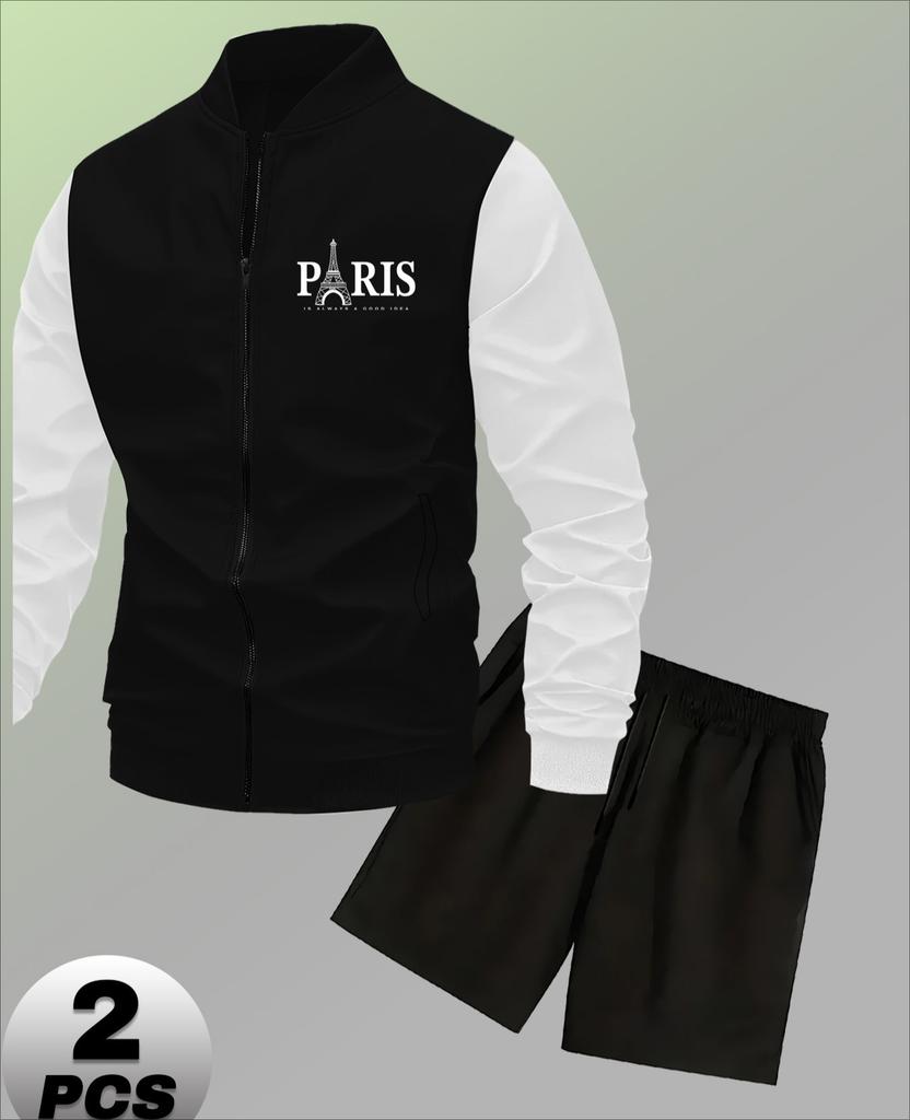 Baseball Tracksuits with Shorts for Men, Breathable & Lightweight