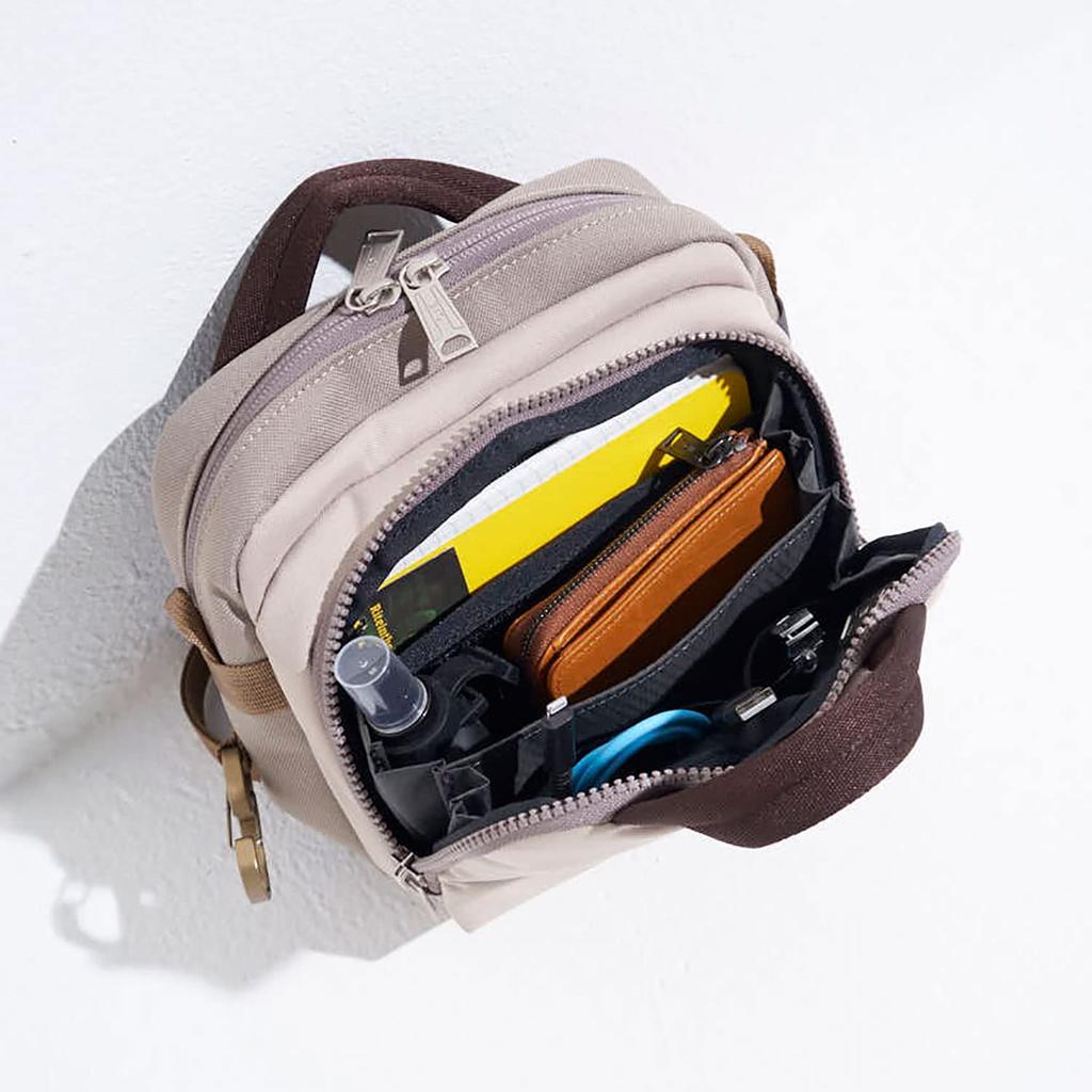 CIE ENOUGH MINI SHOULDER BAG BLACK, Waterproof, Made in Japan, Carabiner, Large Capacity, Functional Pockets, Shoulder Bag, Sacoche, Men's and Women's