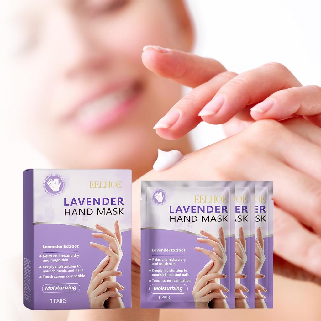 Hand Masks Beauty,Hand Masks Moisturizing Glove,Hand Mask Gloves Gentle Moisturizing Hand Hand Mask 3 Pair 10ml