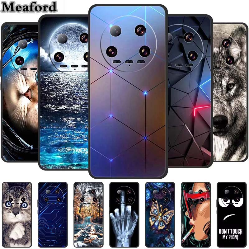Für Xiaomi 14 Ultra Hülle Tiere TPU Silikon Weiche Rückabdeckung Handyhüllen für Xiaomi14 Ultra Schutz 24031PN0DC Coole Hülle