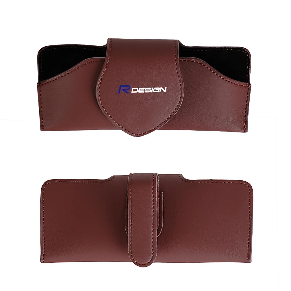 PU Leather Eyewear Cases Cover Portable Sunglasses Box Bag For Volvo RDESIGN XC60 XC90 V60 V40 XC40 V50 S60 V70 XC70 Accessories
