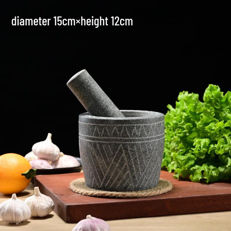 

Carved Bamboo Mortar and Pestle