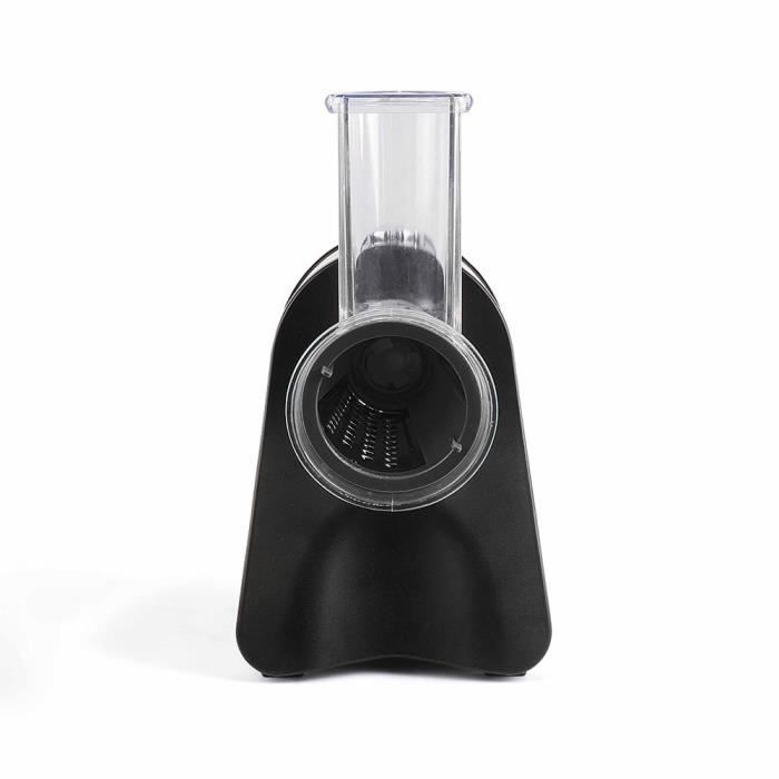 LIVOO DOP192 Multifunction Electric Grater - Black and Grey - 4 Interchangeable Cones