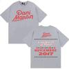 Rapper Dani Martin Noviembre Merch Tee Shirt Men Clothing Harajuku Gothic Oversized T Shirts Casual Cotton High Quality T-shirts