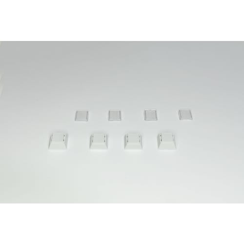 EZ Custom Keycaps, White, Compatible with CHERRY MX, White, Snap-on Keycaps, Custom Inner Keycaps for TinyKeyboard and CHERRY MX, Add Icons, Illustrat