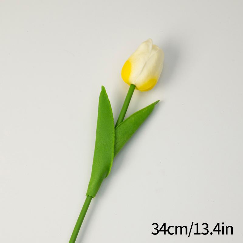 10/5Pcs Artificial Tulips Flower Real Touch Fake Faux Pu Tulips Flower Arrangement Wedding Bouquet Mother'S Day Gift Home Decor