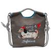 Embroidery cute dachshund dog bucket bag women's new mobile phone bag versatile commuter shoulder messenger bag