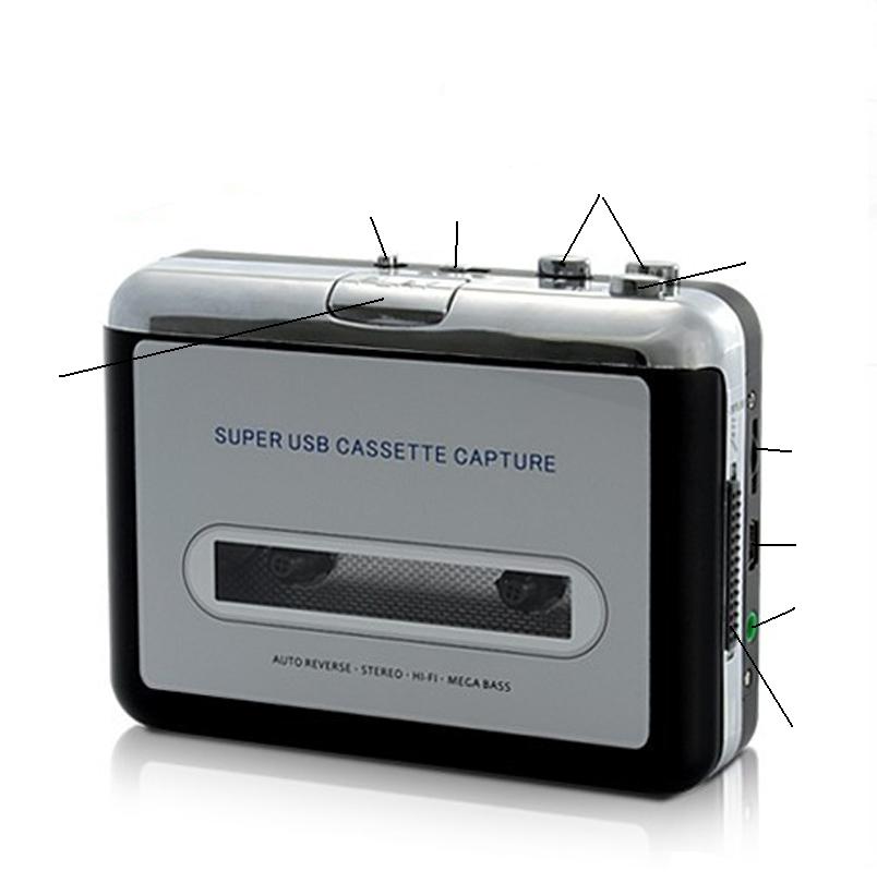Factory Portable Tape Recorder Audio Combo Digital MP3 Converter Cheap Double Cassette Player