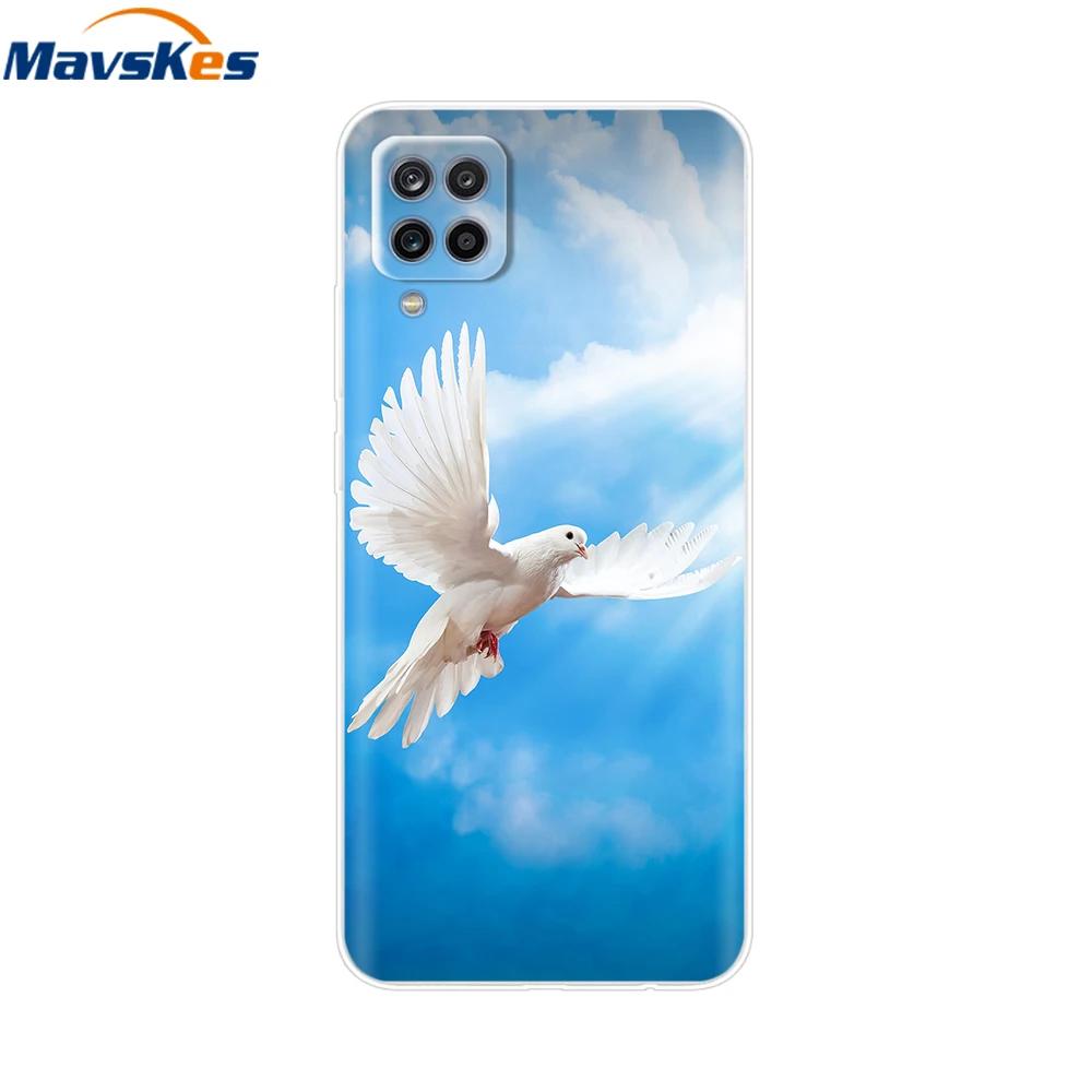 Phone Case For Samsung Galaxy A12 Case SamsungA12 Silicone Clear TPU Painted Soft Cover For Samsung A12 A 12 Bumper Fundas Etui