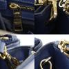 PRADA Galleria Tote Bag 2WAYShoulder Blue Safiano Women Used