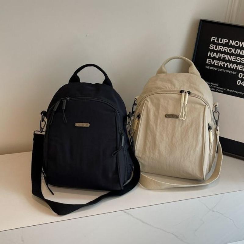 Large Capacity Commuting Travel Backpack Women Oxford Cloth Single Shoulder Bag Fashionable Versatile Handbag Multifunctional Pportable Crossbody Bag