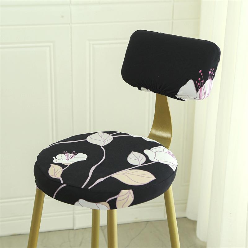 Chair Cover Elastic Universal Round Stool Chair Cover Full Dust Shield Modern Bar Rotating Chair Stool Cover Durable