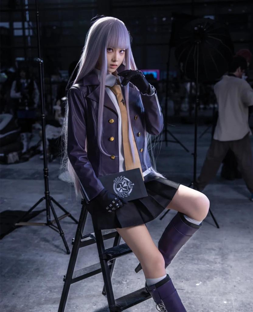 [CR ROLECOS] Kyoko Kirigiri Cosplay Kostüm, Kyoko Kirigiri Cosplay Uniform Kostüm (Kyoko Kirigiri, M)