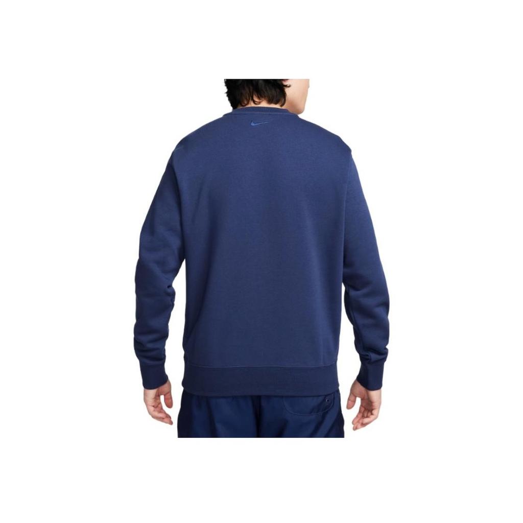 Nike Casual Crew Neck Pullover Long Sleeve Sweatshirt Men Tops Blue FZ4729-410