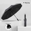 10-Rib Automatic Umbrella: Reinforced for Sun & Rain, Sunshade & Emergency Window Breaking, Customizable Logo, Perfect for Advertising.