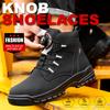 Waterproof Men Work Boots Safety Steel Toe Indestructible Shoes Anti-smash Puncture-Proof Kevlar Insoles Industrial Boots