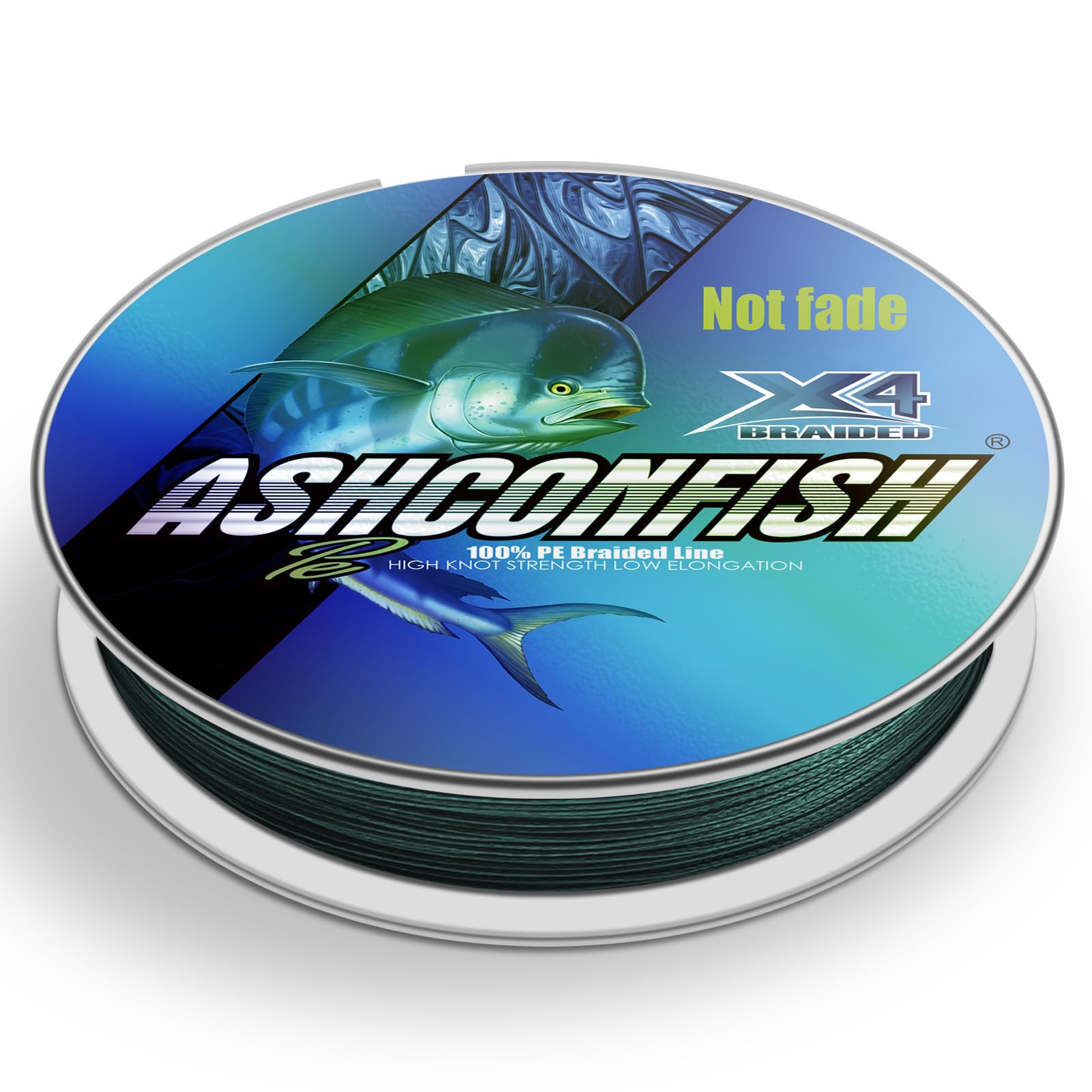 

Волосінь Ashconfish PE волосінь 100М качино-зелена невицвітаюча