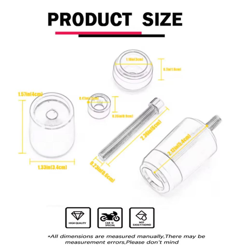 FOR Daytona 660 2021-2024 2025 Motorcycle CNC Handlebar Plug Handlebar Plug Balance Block Anti-Drop Handlebar Plug Handlebar End (Black, LOGO)