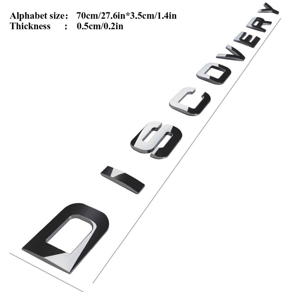 DISCOVERY Emblem Label Sticker for Land Rover Hood Sticker Fit For Land Rover Discovery Sport Car Styling DISCOVERY Logo Sticker