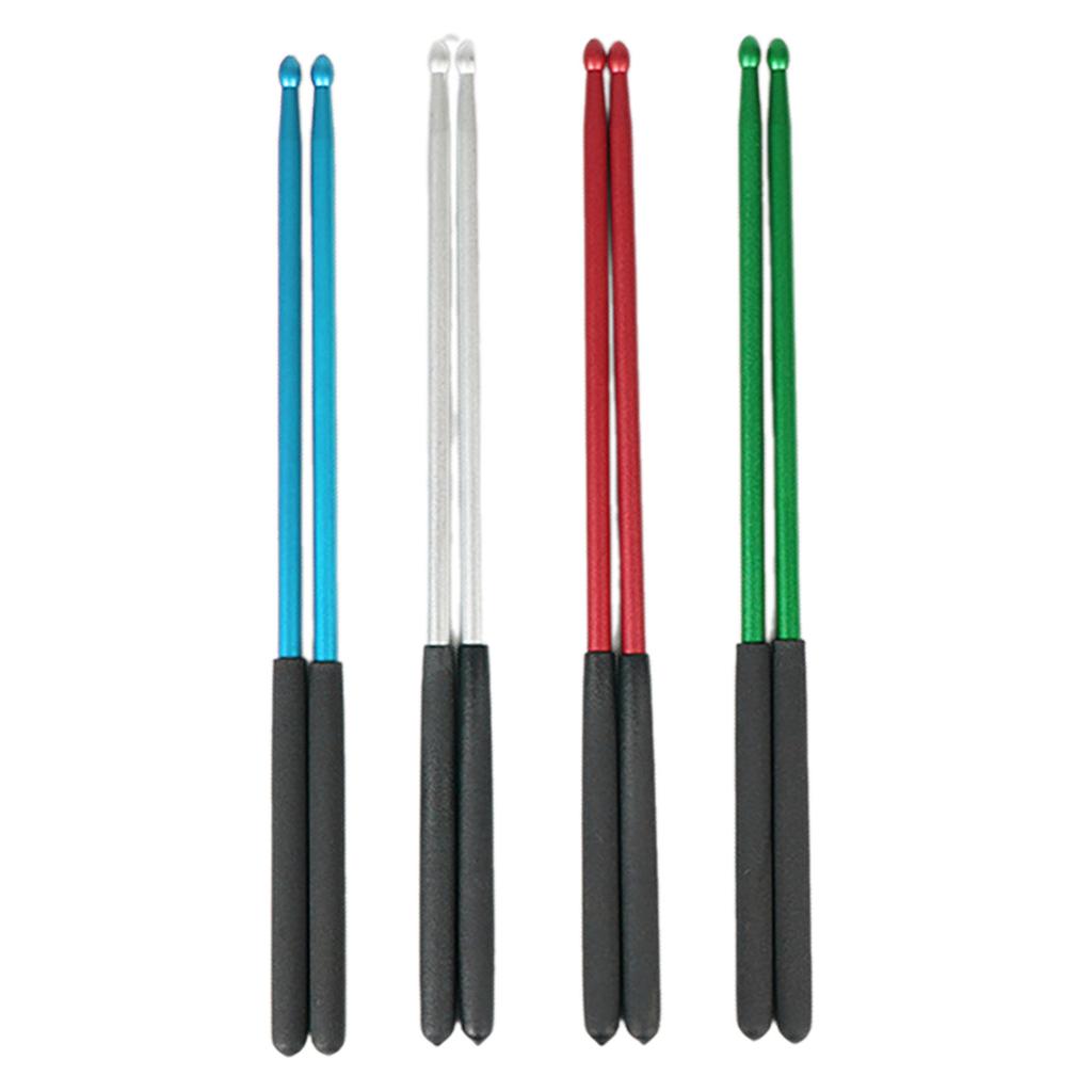1 Pair 5A Aluminum Alloys Drumsticks Simple Nonslip Practical Drumstick Percussions Accessorys for Beginner, Student, Adult