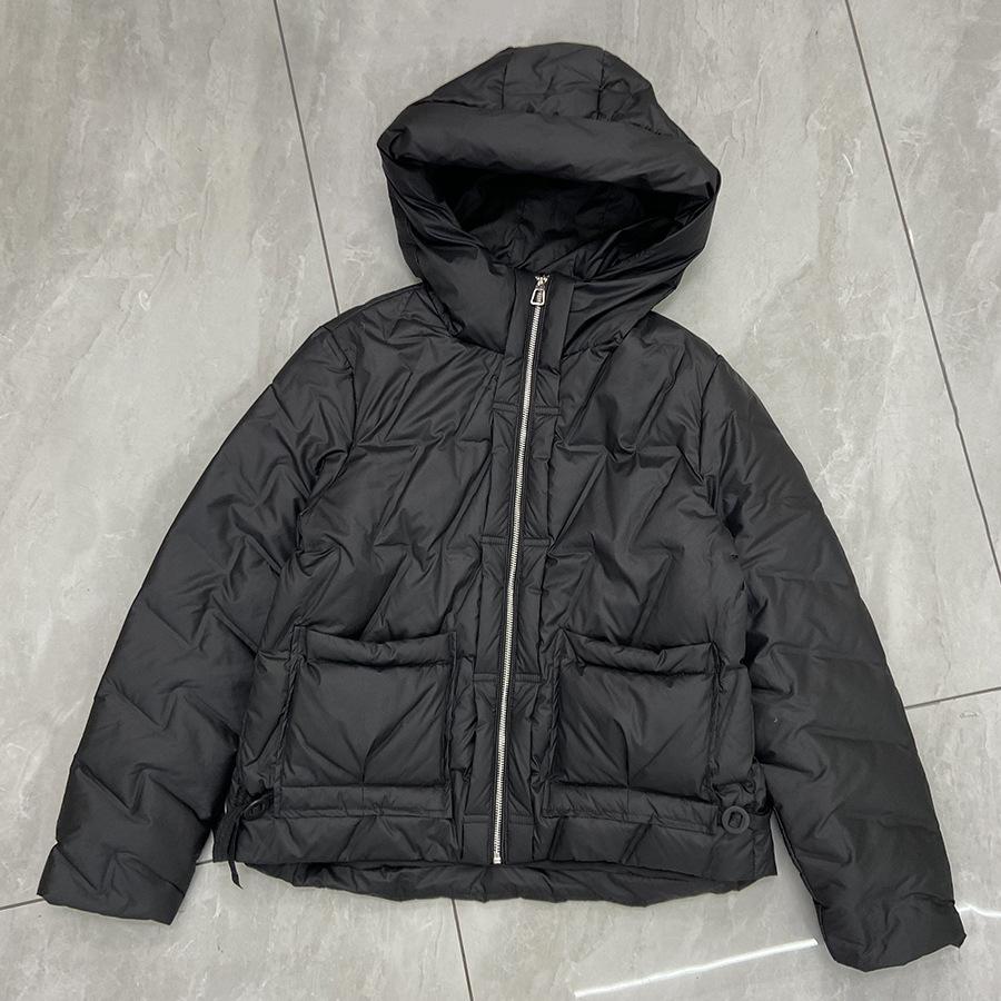 Winter new hooded pressed down jacket women's short loose fashion thin thin small coat