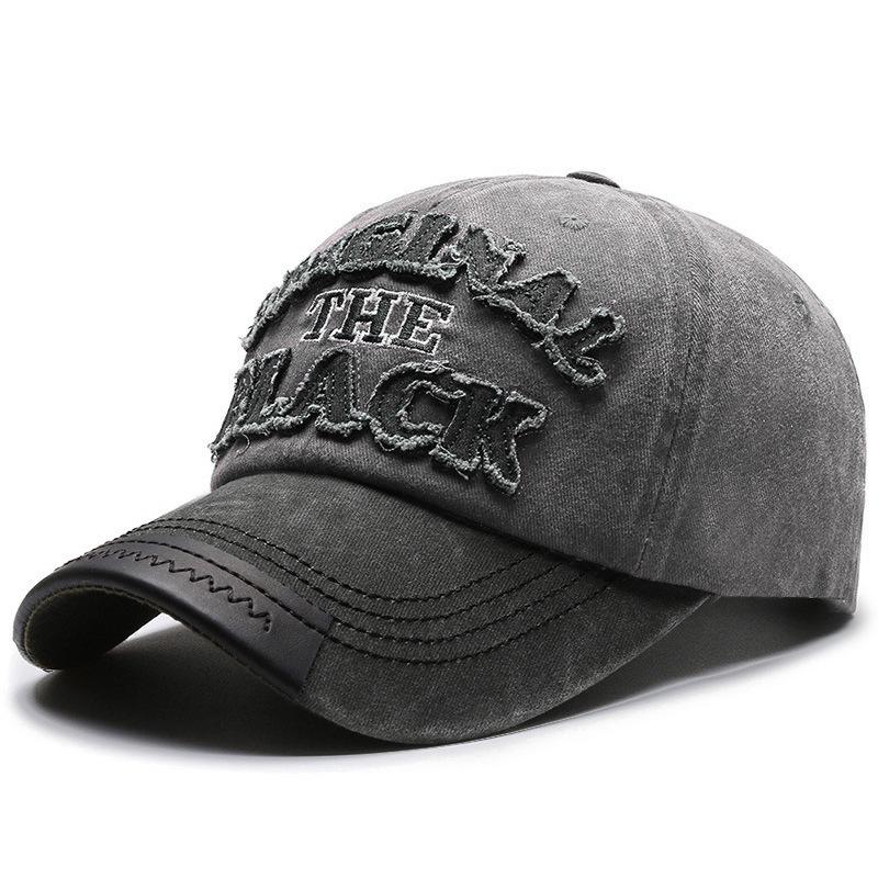 Men's Washed Duckbill Baseball Cap - Trendy European & American Style, Outdoor Casual Sun Hat